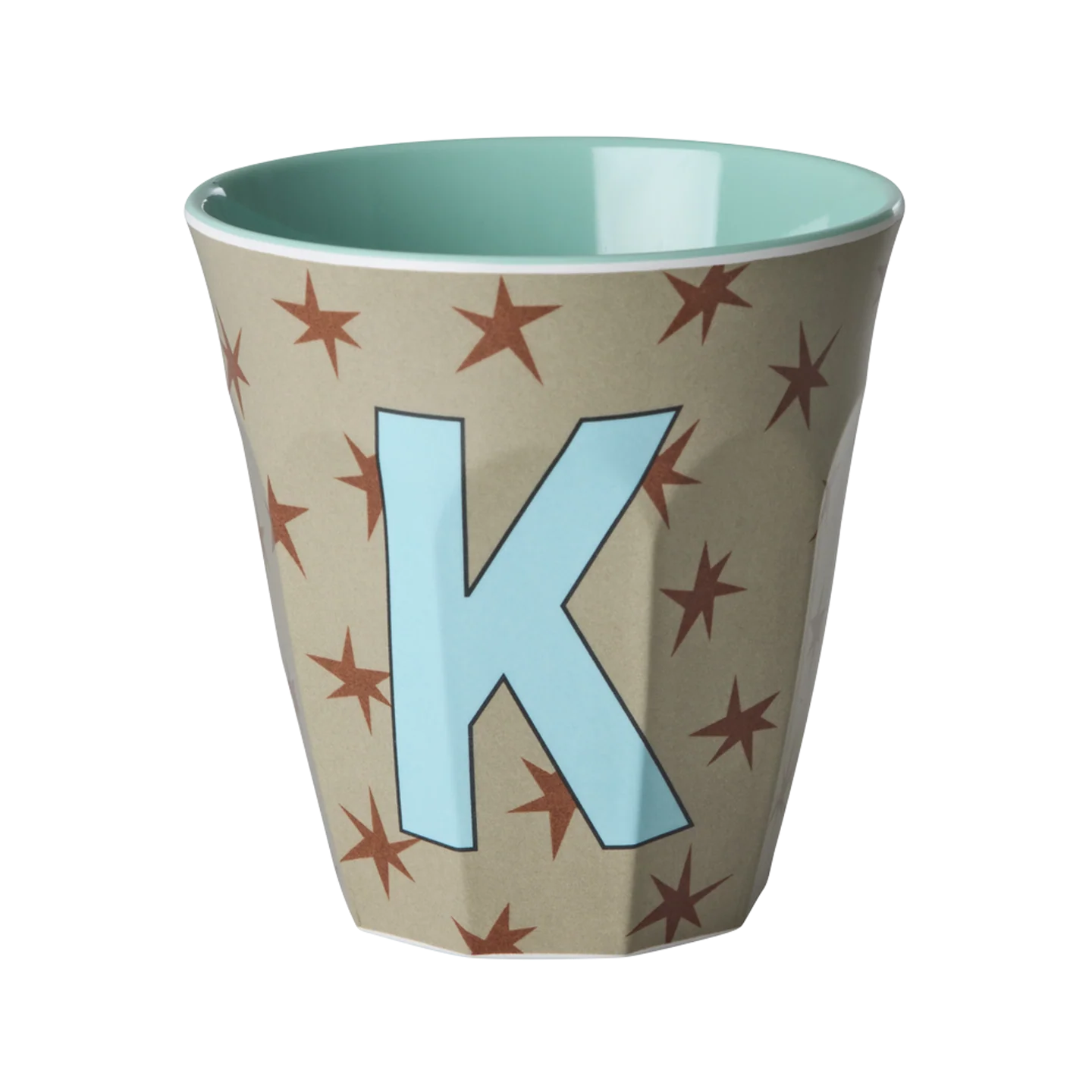 Rice Mellem Alfabetkop - Soft brown Stars - K