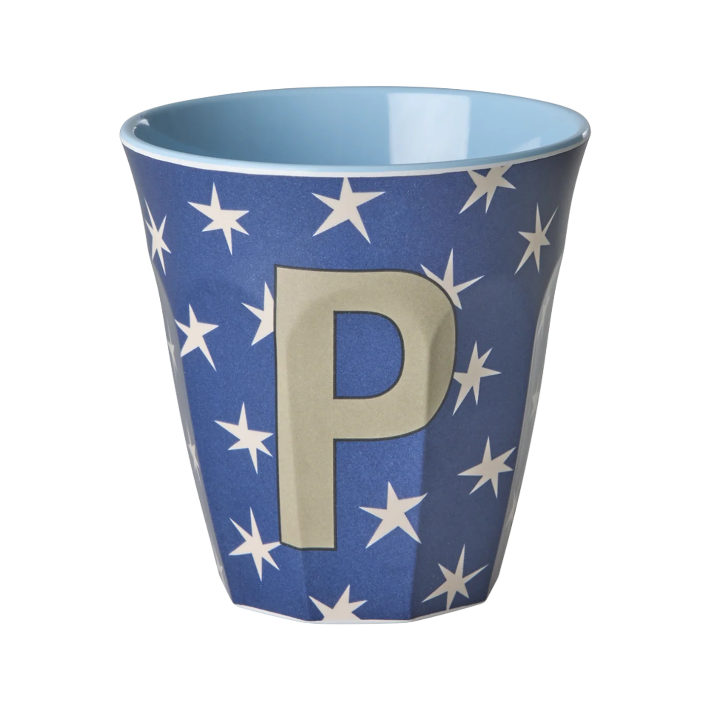 Rice Mellem Alfabetkop - Dark blue Stars - P