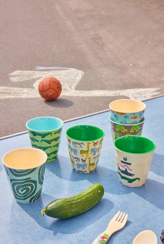 Rice Lille Kop - Mint - Wildlife Print - 6-pak