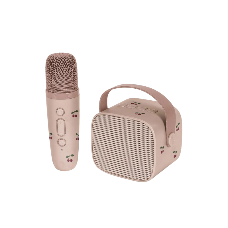 Karaoke med kirsebær print.