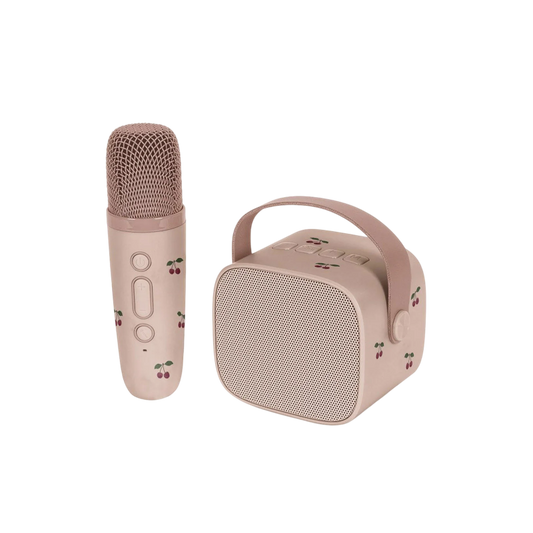 Karaoke med kirsebær print.