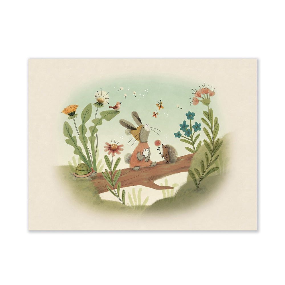 Moulin Roty Plakat - Lille kanin på eventyr 30x40cm