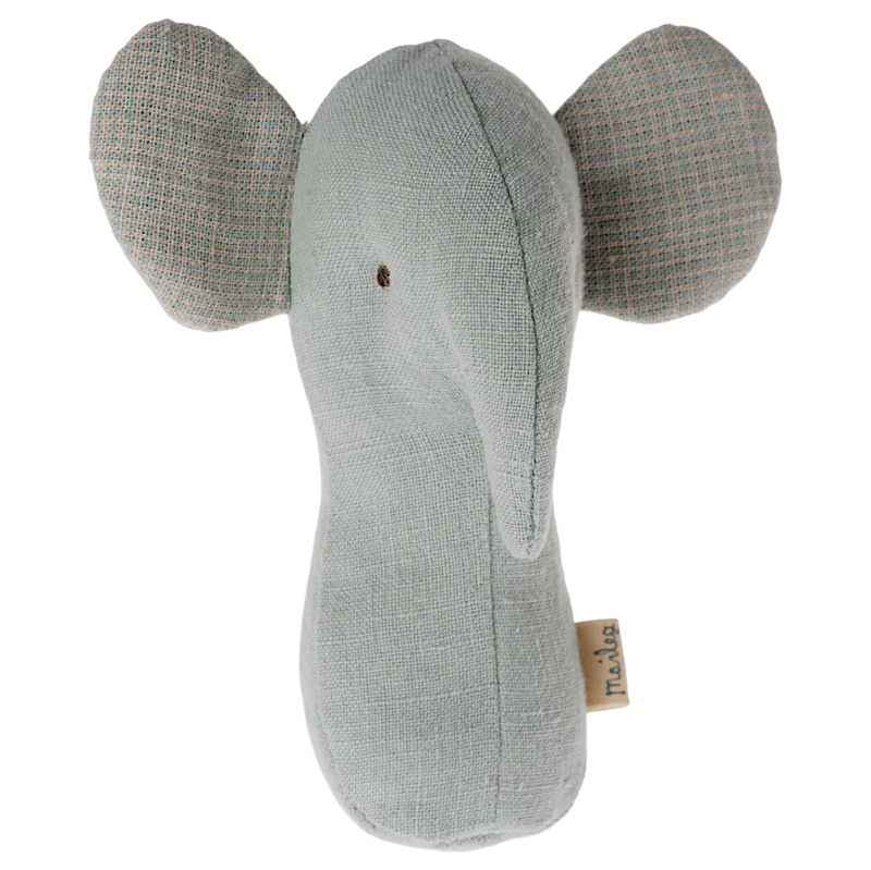 Elefant rangle i støvet blå.