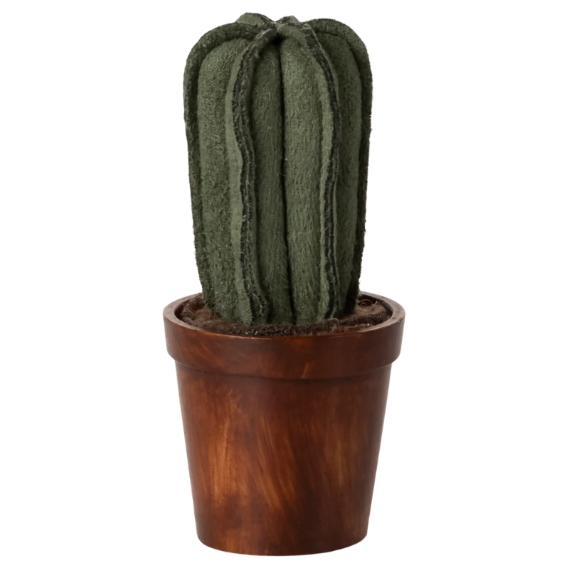 Dukkehus tilbehør kaktus plante i krukke.