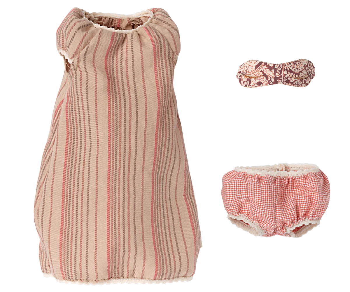 Maileg Medium mus, Natkjole