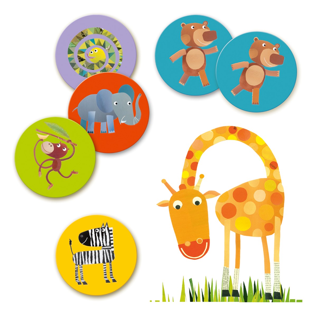 Djeco Memo, Vilde dyr