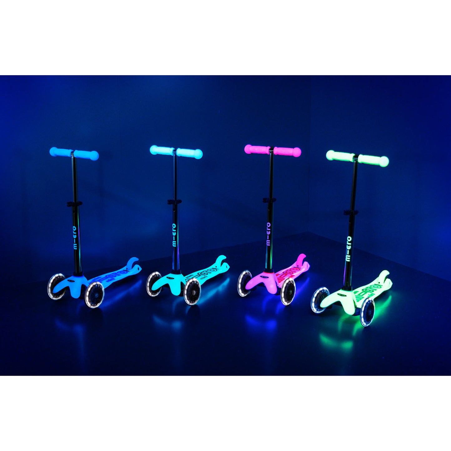 Micro - Løbehjul Mini Deluxe Glow LED Plus - Frosty Pink