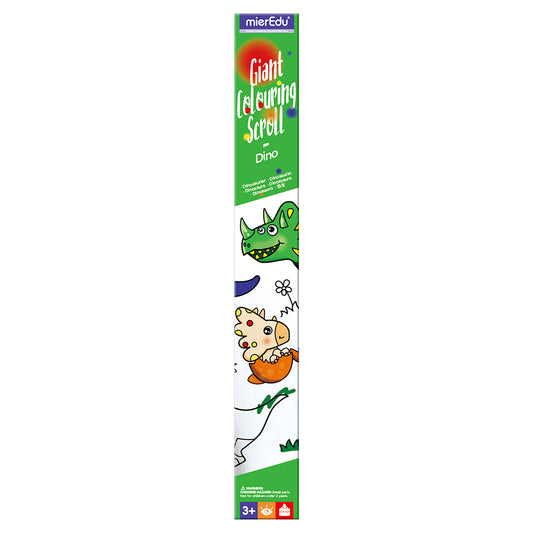 mierEdu Kæmpebanner til farvelægning - Dinosaurer