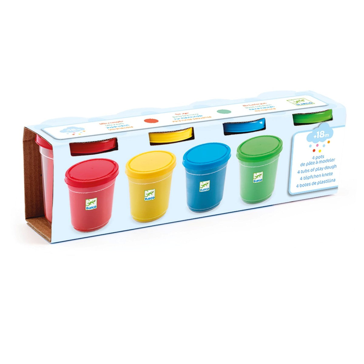 Djeco Modellervoks, 4 farver