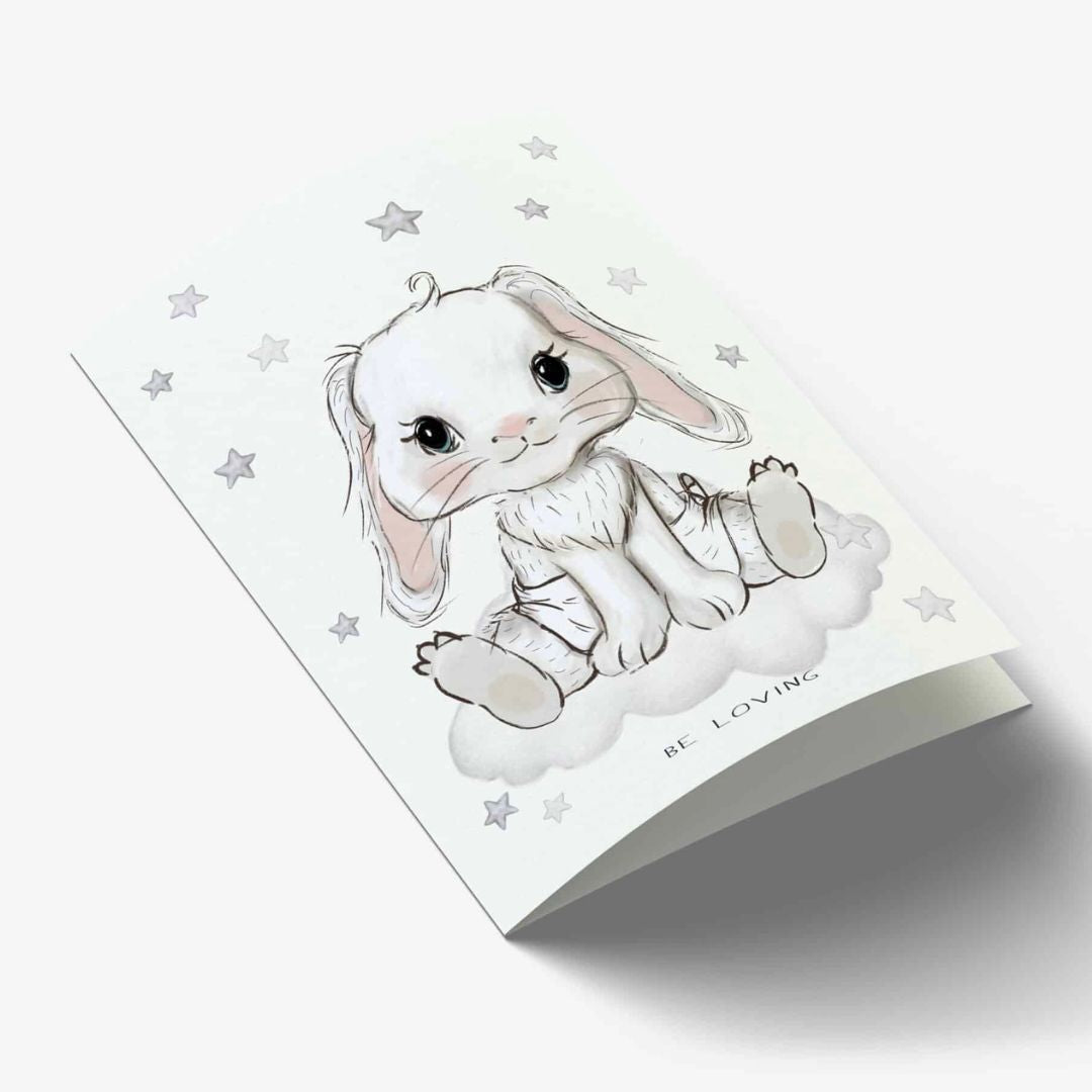 Mouse & Pen A7 Kort Be loving Kanin