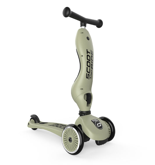 Scoot&Ride Løbehjul Highwaykick 1, Olive
