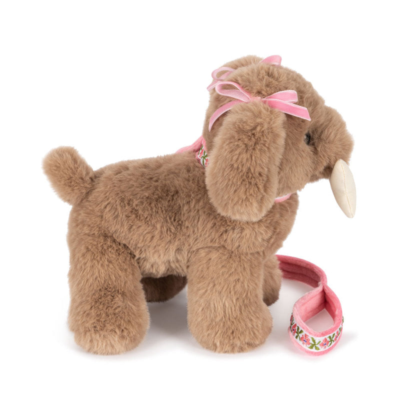 Hund bamse i taske.