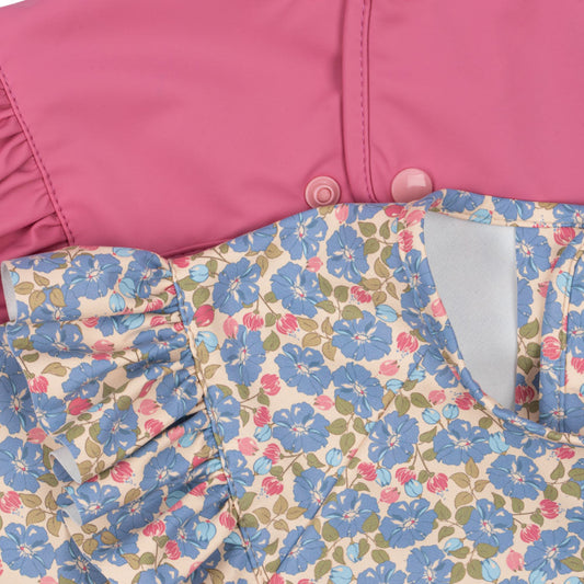 2 hagesmække - en med blomster og en lyserød