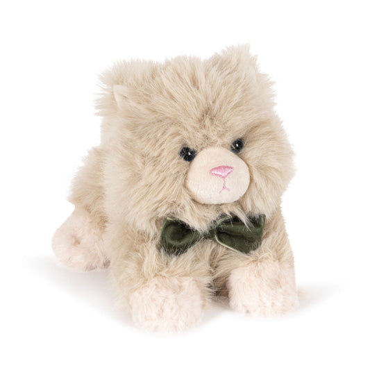 Kat bamse med sløjfe.