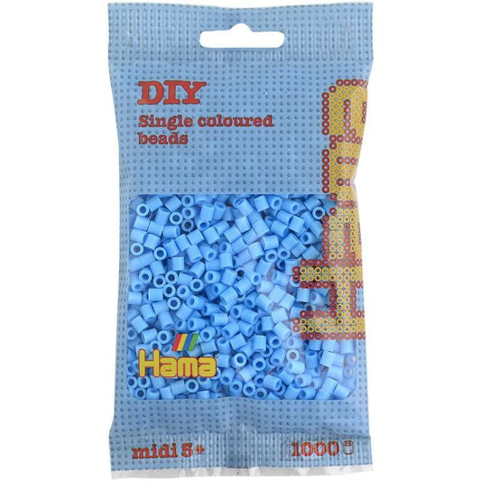 HAMA Midi perler 1000stk - Pastel blå