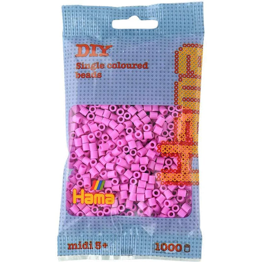 HAMA Midi perler 1000stk - Pastel pink