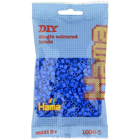 HAMA Midi perler 1000stk - Lys blå