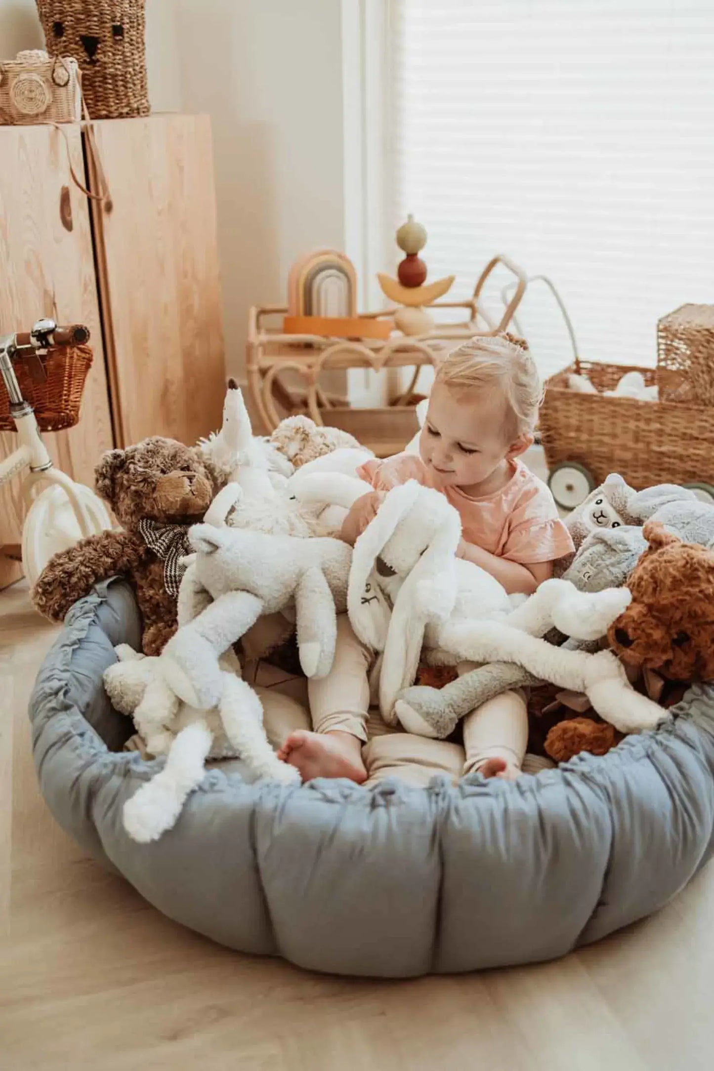 Play&Go Bloom legetæppe, dusty blue