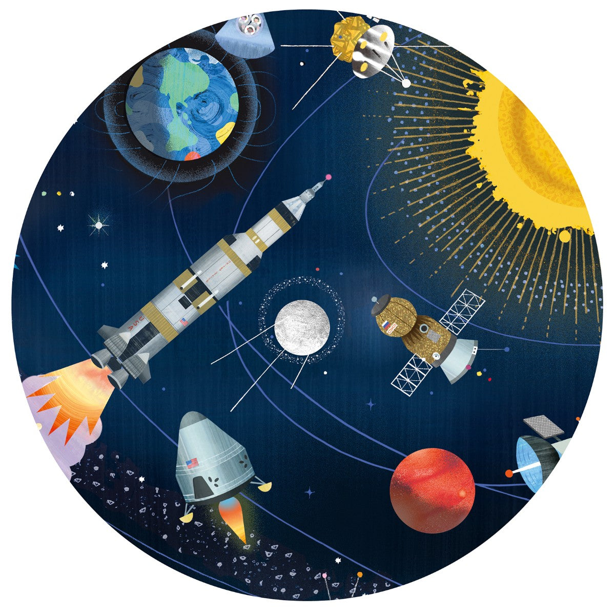 Djeco Observationspuslespil, Rummet - 200 brikker