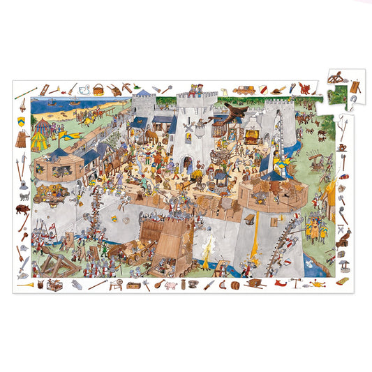 Djeco Oberservationspuslespil, Borg - 100 brikker