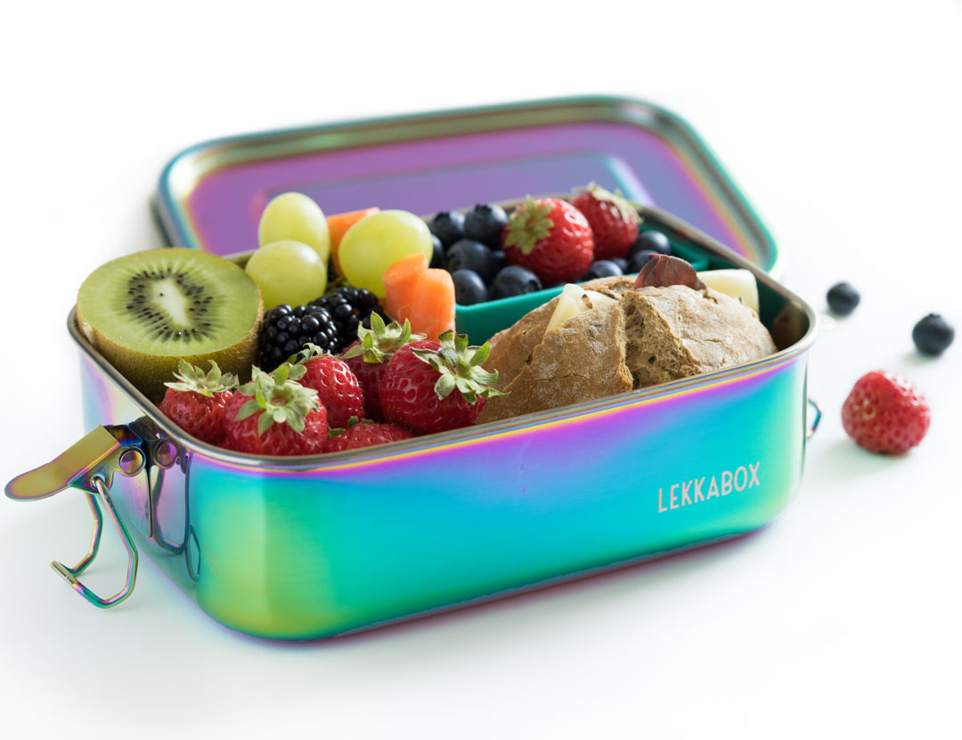 Lekkabox Steel rainbow madkasse 800ml.