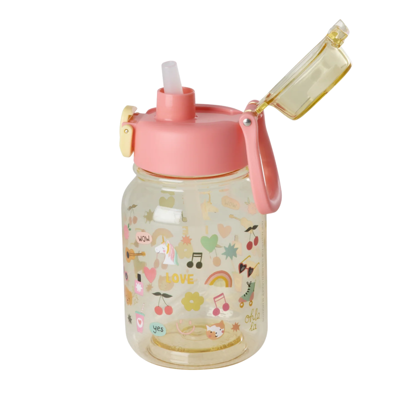 Drikkedunk med soft yellow unicorn tema.