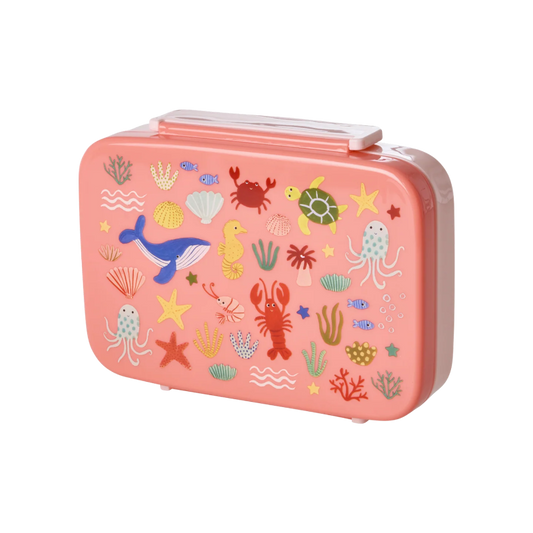 Koral madkasse med havets dyr.