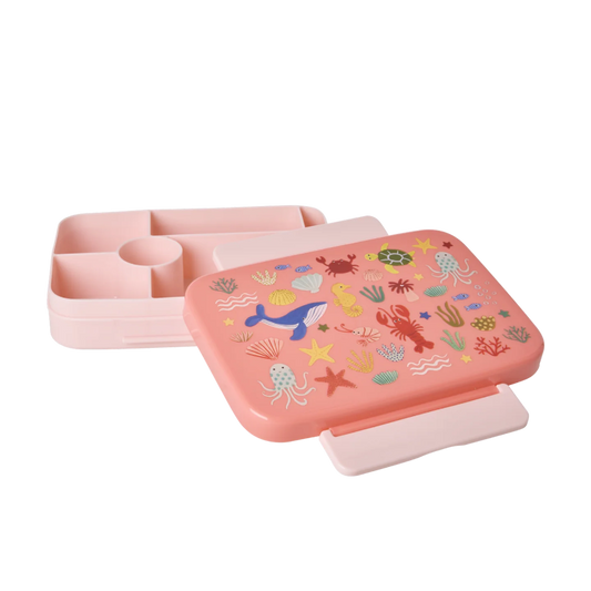 Koral madkasse med havets dyr.