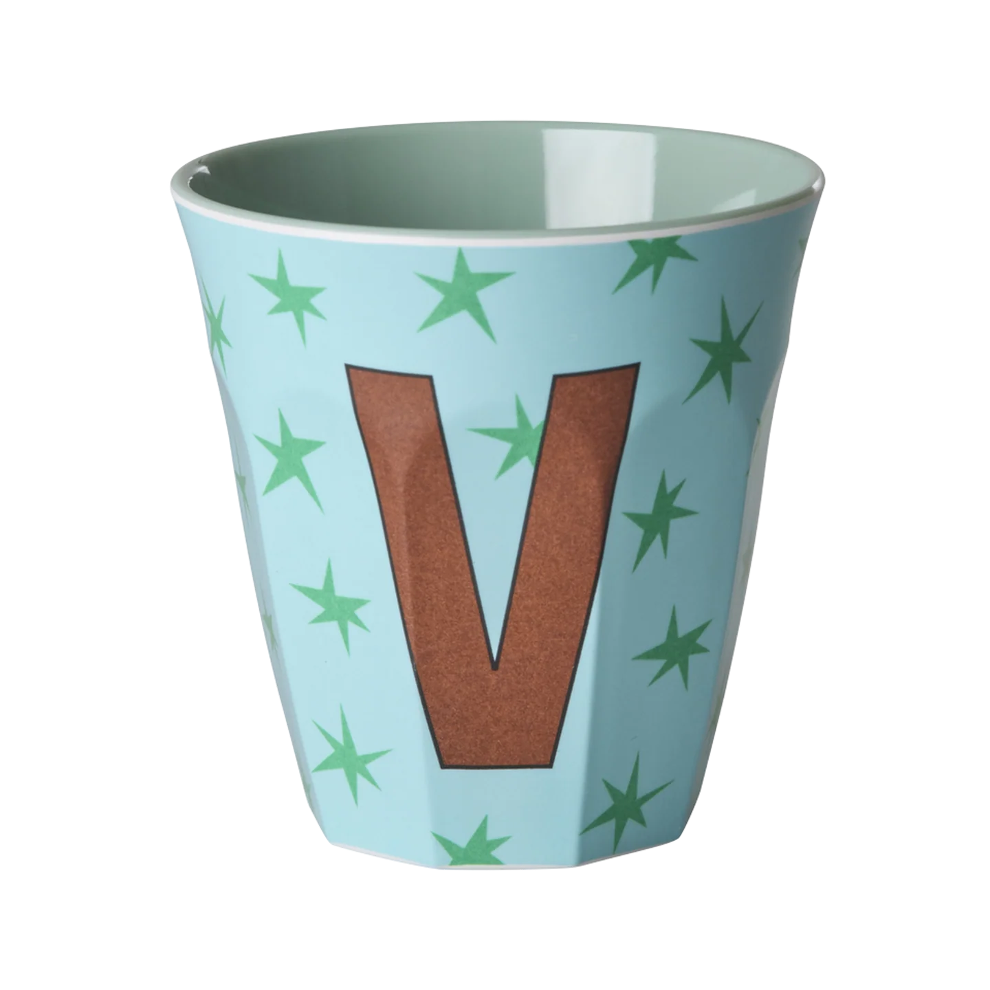 Rice Mellem Alfabetkop - Soft blue Stars - V