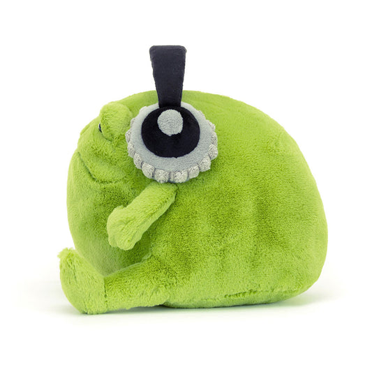 Jellycat Ricky rain frog with headphones