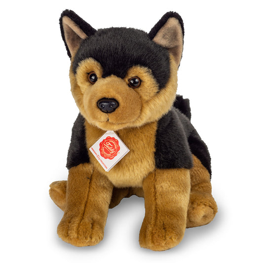 Teddy Hermann - Siddende Schæfer hvalp 30 cm.