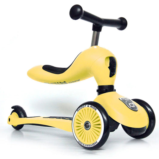 Scoot&Ride løbehjul highwaykick 1, lemon
