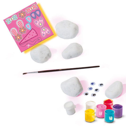 Sæt til at male på sten.