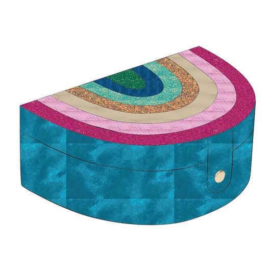 Farverig regnbue smykkeskrin.