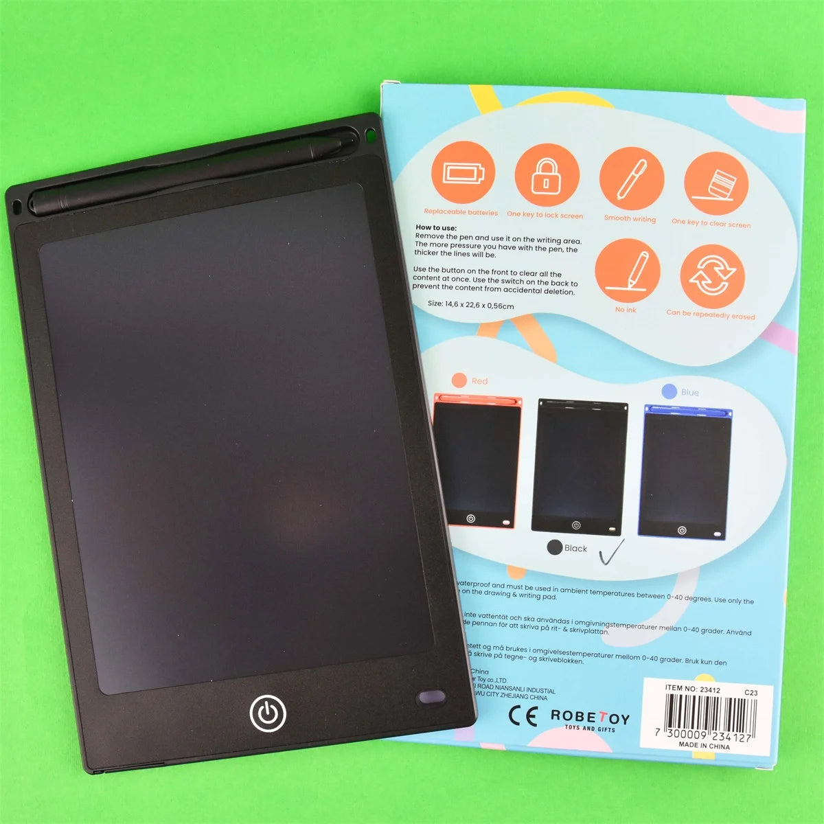 Robetoy LCD tablet, sort