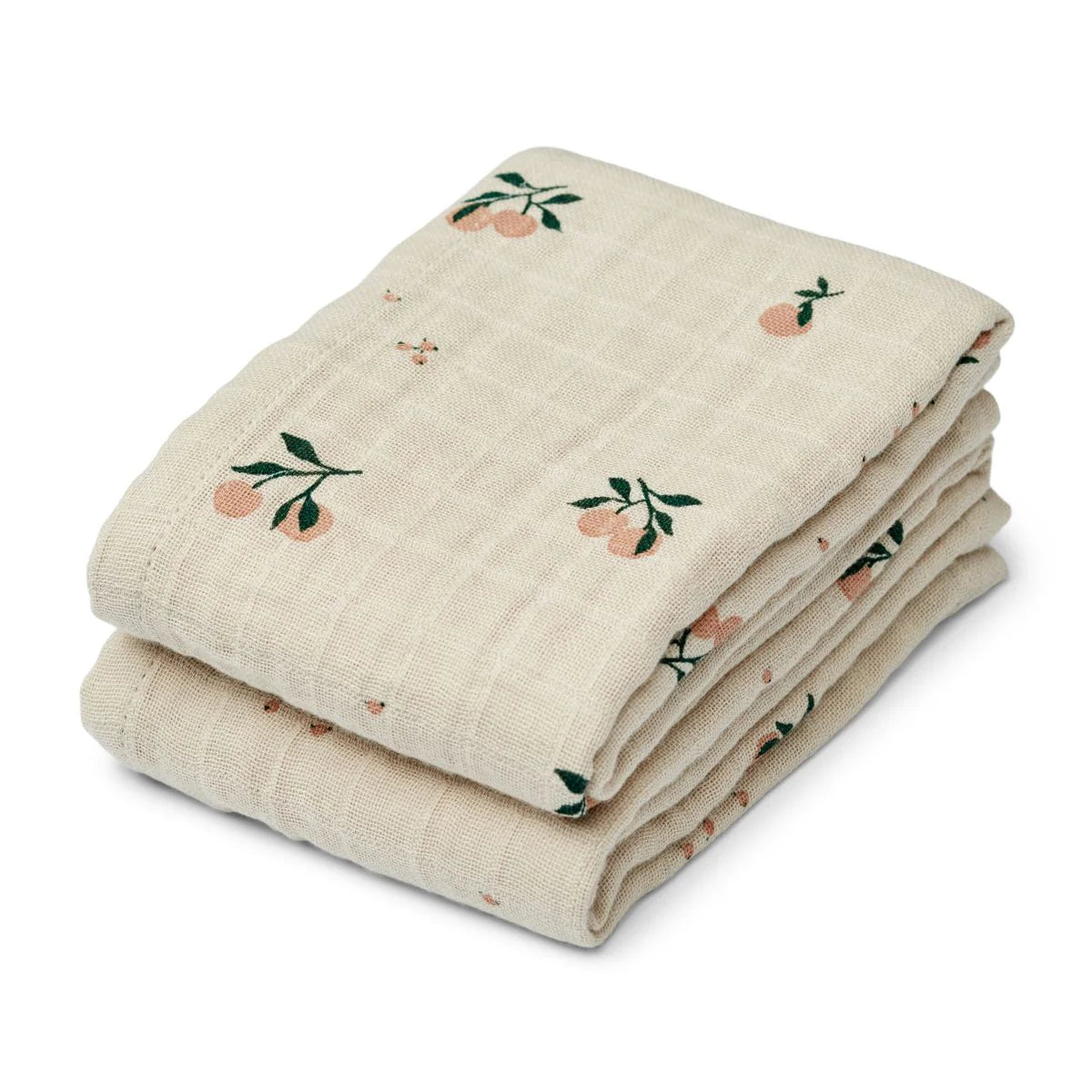 Liewood Lewis Stofbleer 2-pak, Peach/Sea shell mix