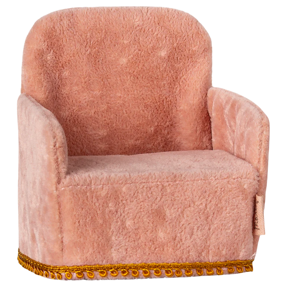 Maileg Foldbar stol, Mus - Rosa