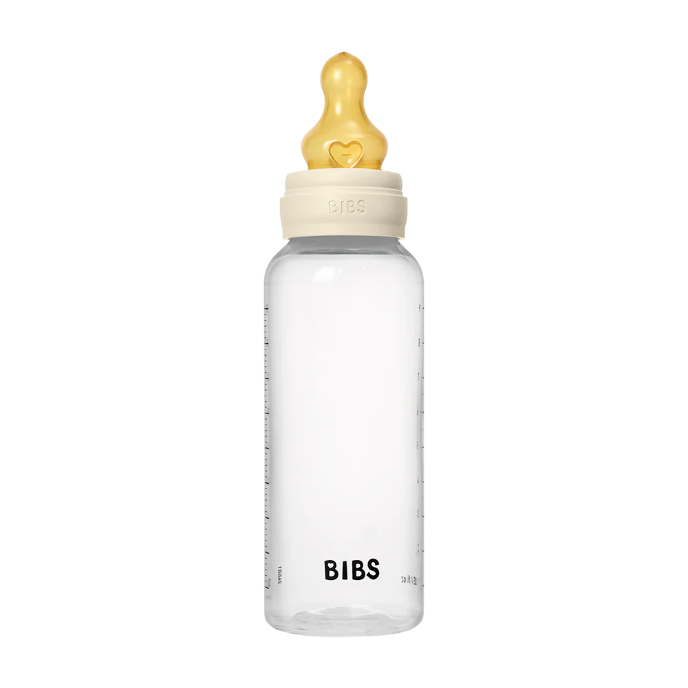 BIBS Baby Bottle Complete Set 270ml Latex - Ivory