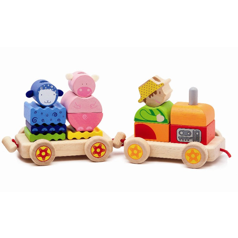 Djeco Mit lille tog m/bondegårdsdyr