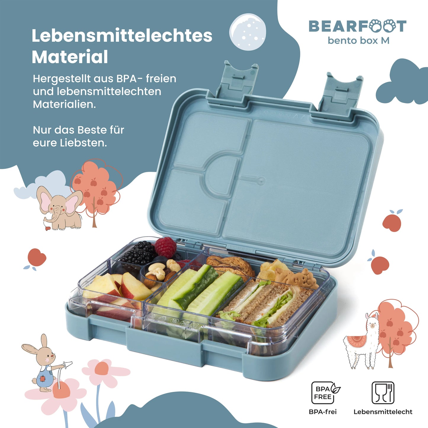 Bearfoot Bento madkasse 4/6 rum - Traktor