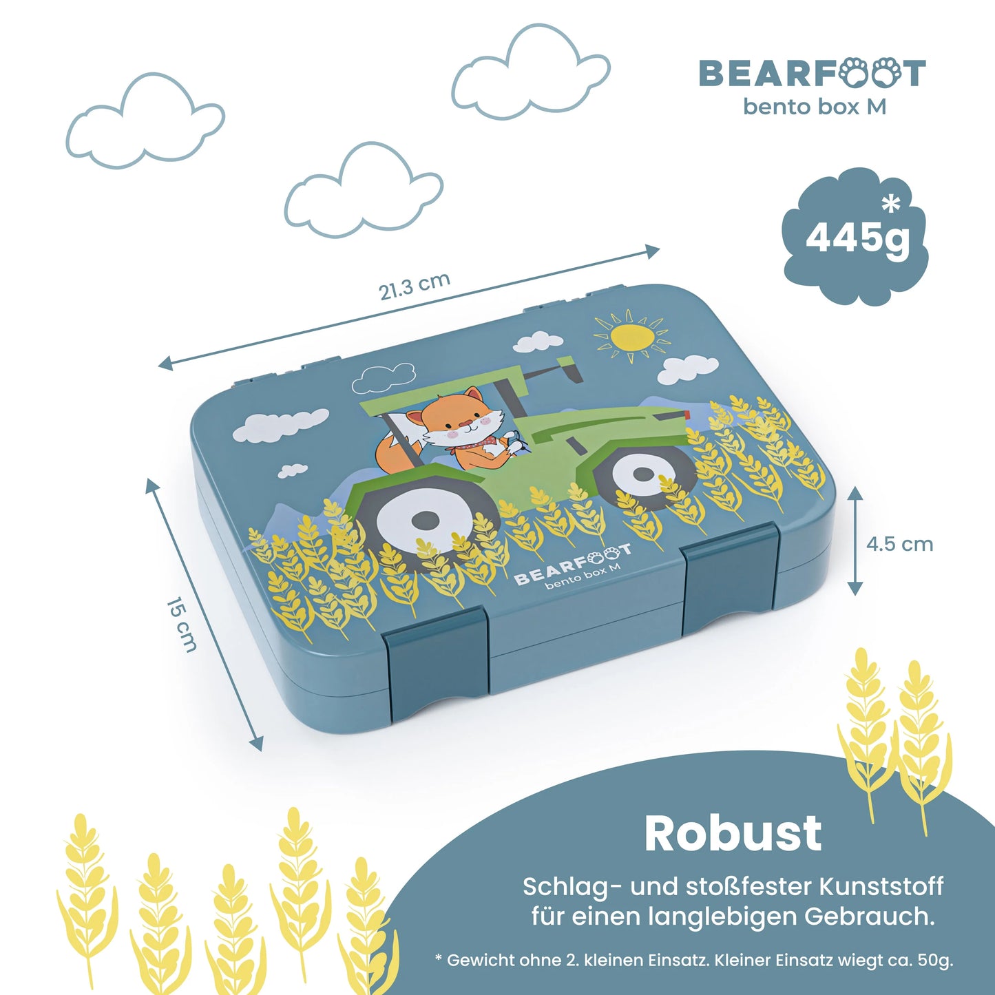 Bearfoot Bento madkasse 4/6 rum - Traktor