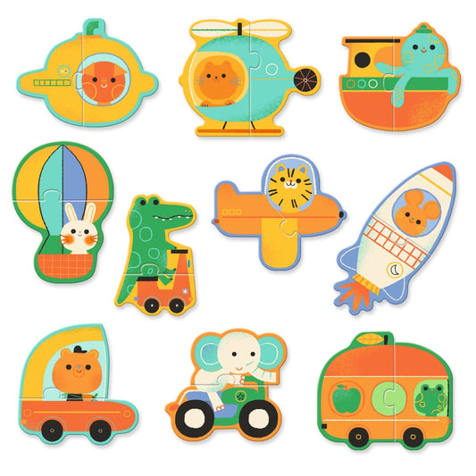 Djeco Puzzle Duo, Transport