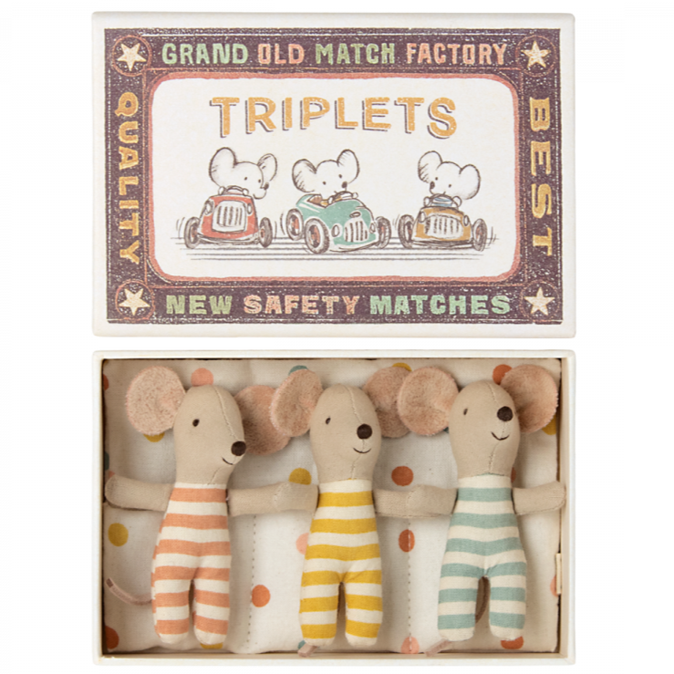 Maileg babymus, trillinger