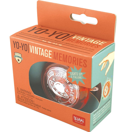 Yoyo med lys når den spinner.