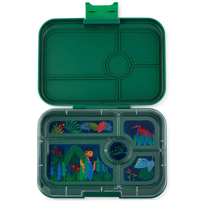Yumbox Tapas 5 rum, green/jungle