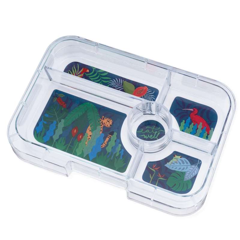Yumbox Tapas 5 rum, green/jungle