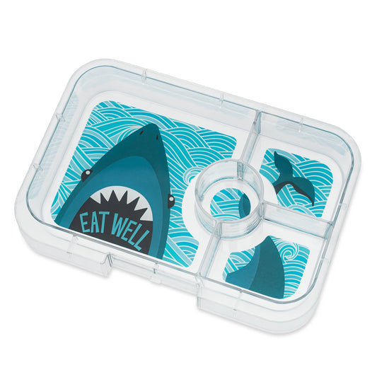 Yumbox Tapas 4 rum løs bakke, shark