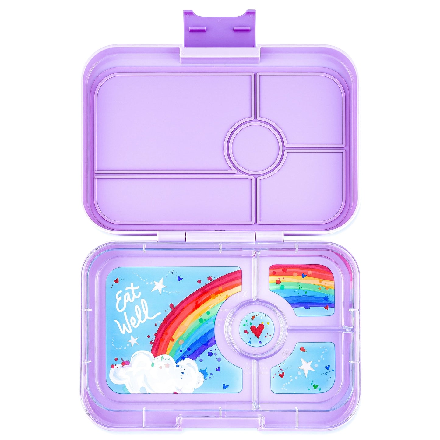 Yumbox Tapas 4 rum, purple/rainbow