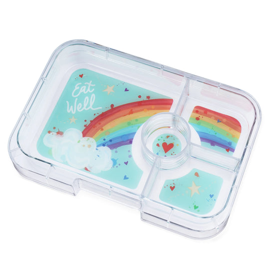 Yumbox Tapas 4 rum løs bakke, rainbow