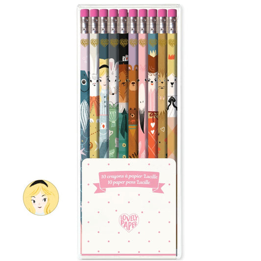 Djeco Lovely Paper 10 blyanter, Lucille